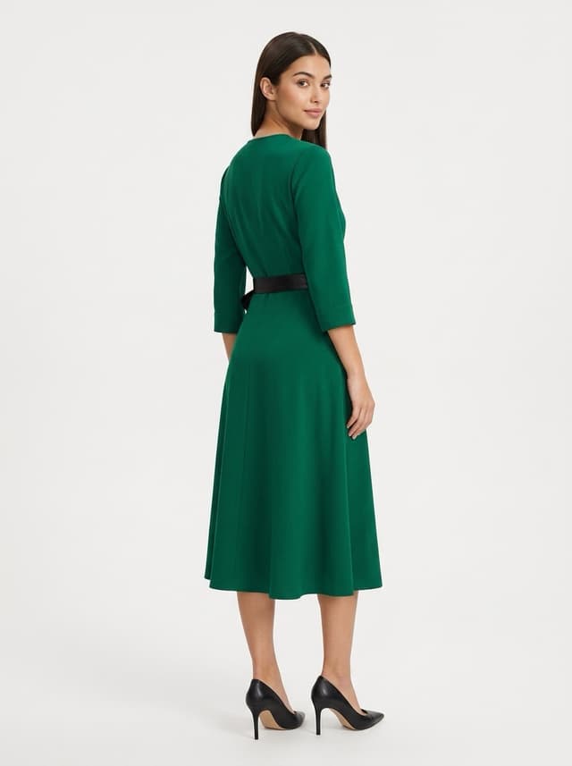 AI-generated On model product photo - on-model dress